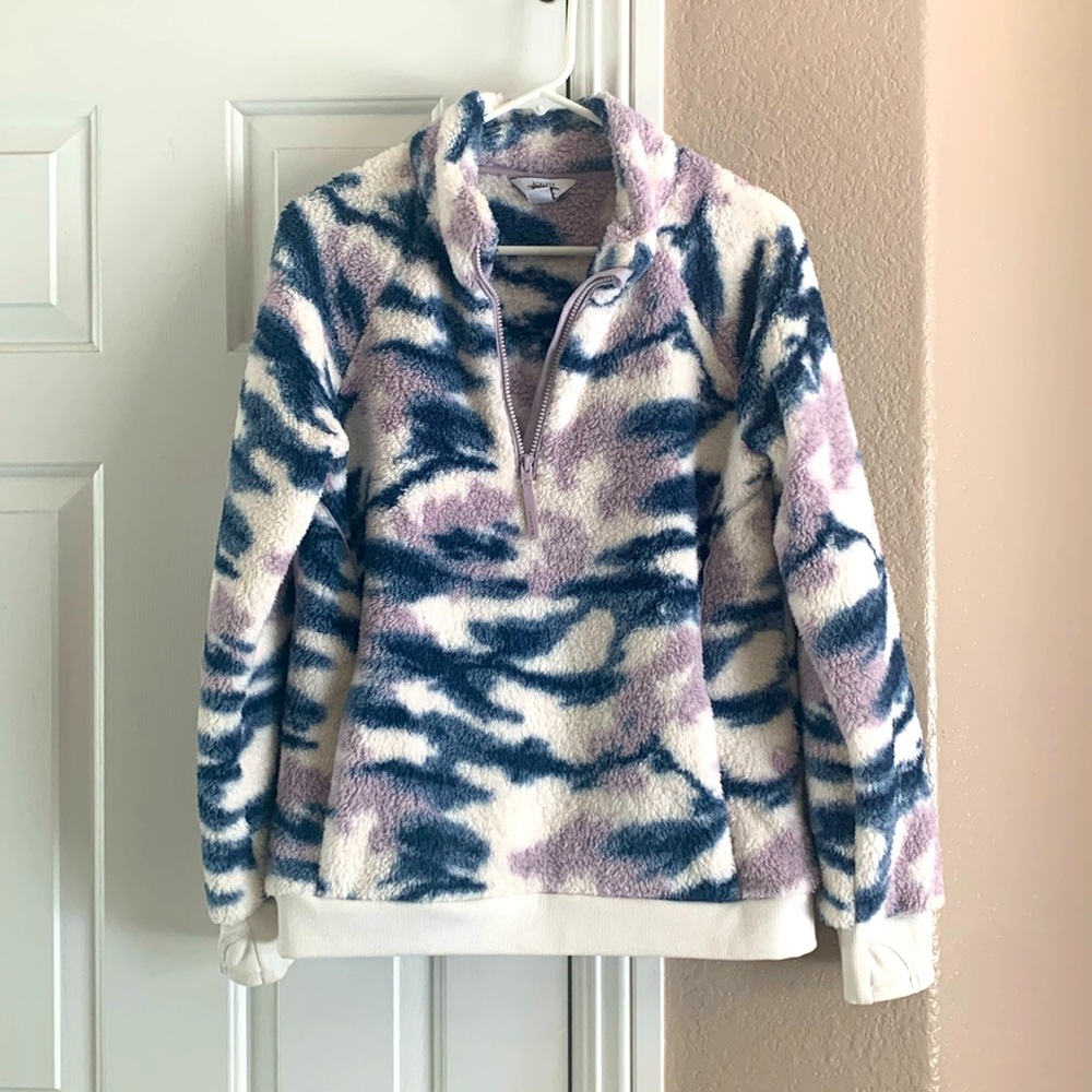 NWOT Athleta Girl Plush Half Zip Pullover